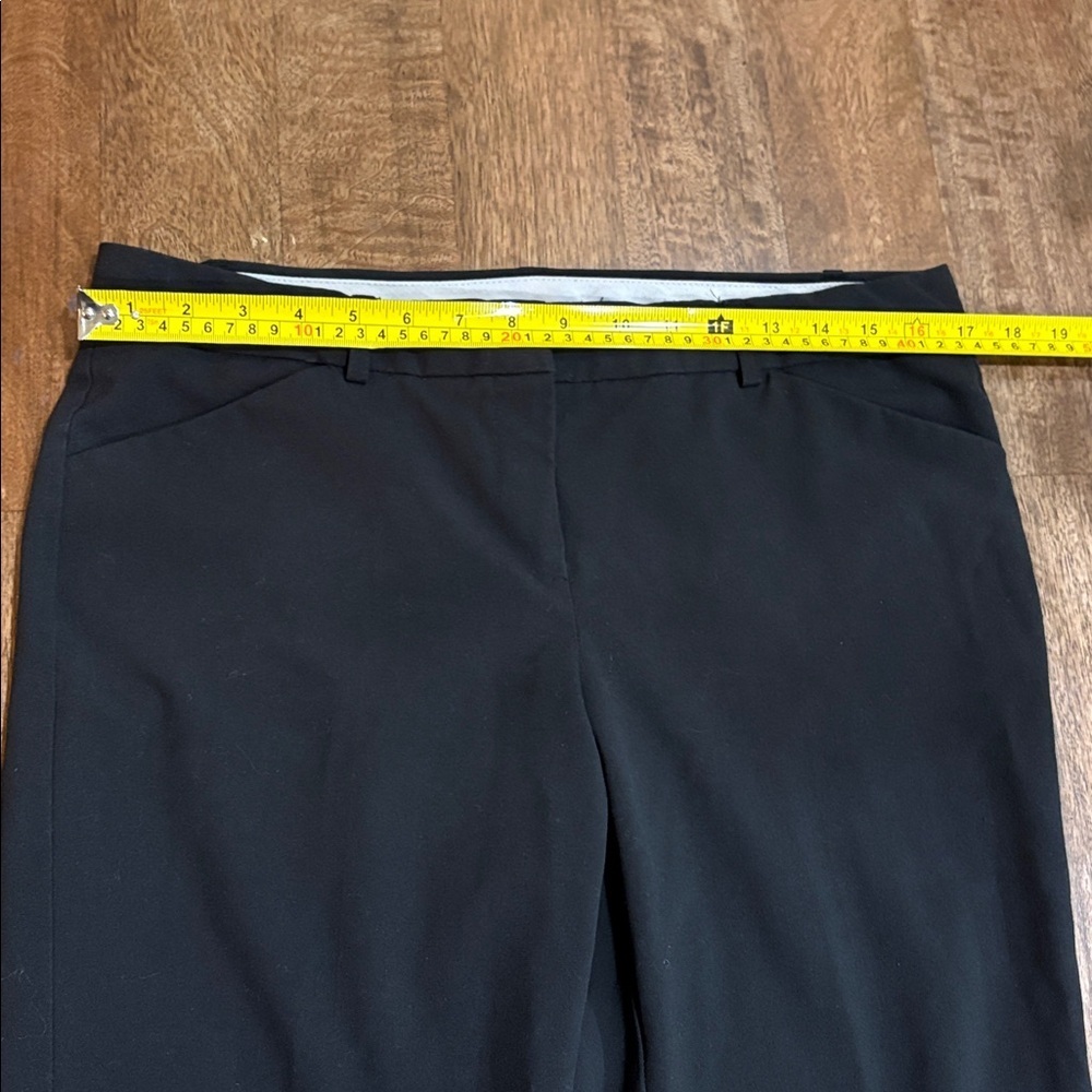 Norma Kamali size 10 Women's Black Straight Leg Pants Trousers - Picture 5 of 11